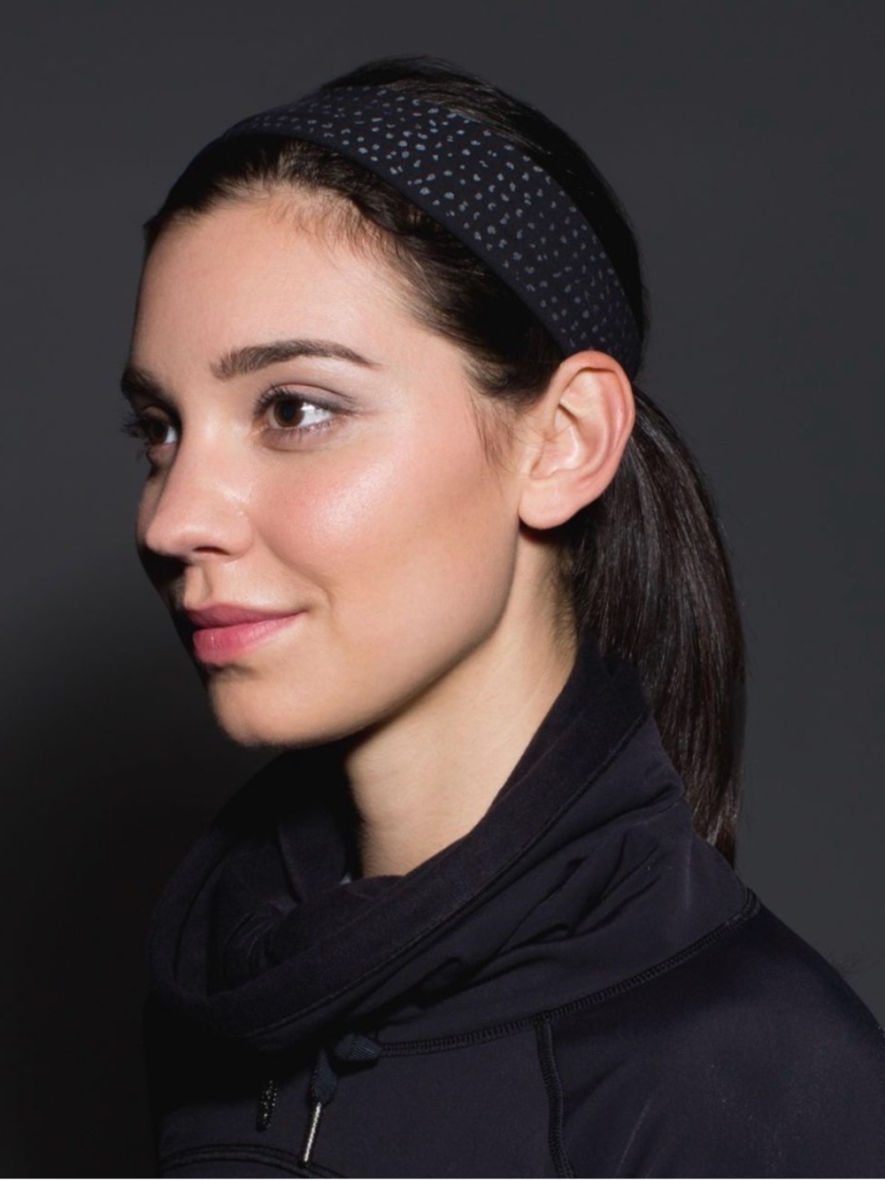 Lululemon Fly Away Tamer Headband, Reflective, Black
